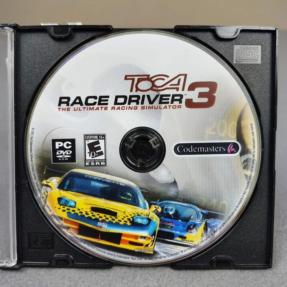 Toca Race Driver 3 PC Game Racing Simulator Disc Only DVD CD-ROM Vintage Gaming